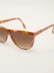 Yves Saint Laurent Pre-Owned نظارة شمسية بإطار بيضاوي