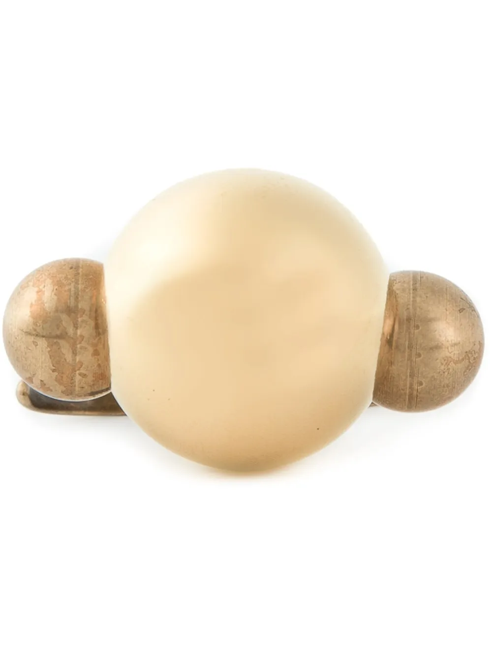 Lanvin round shape double ring - Effetto metallizzato