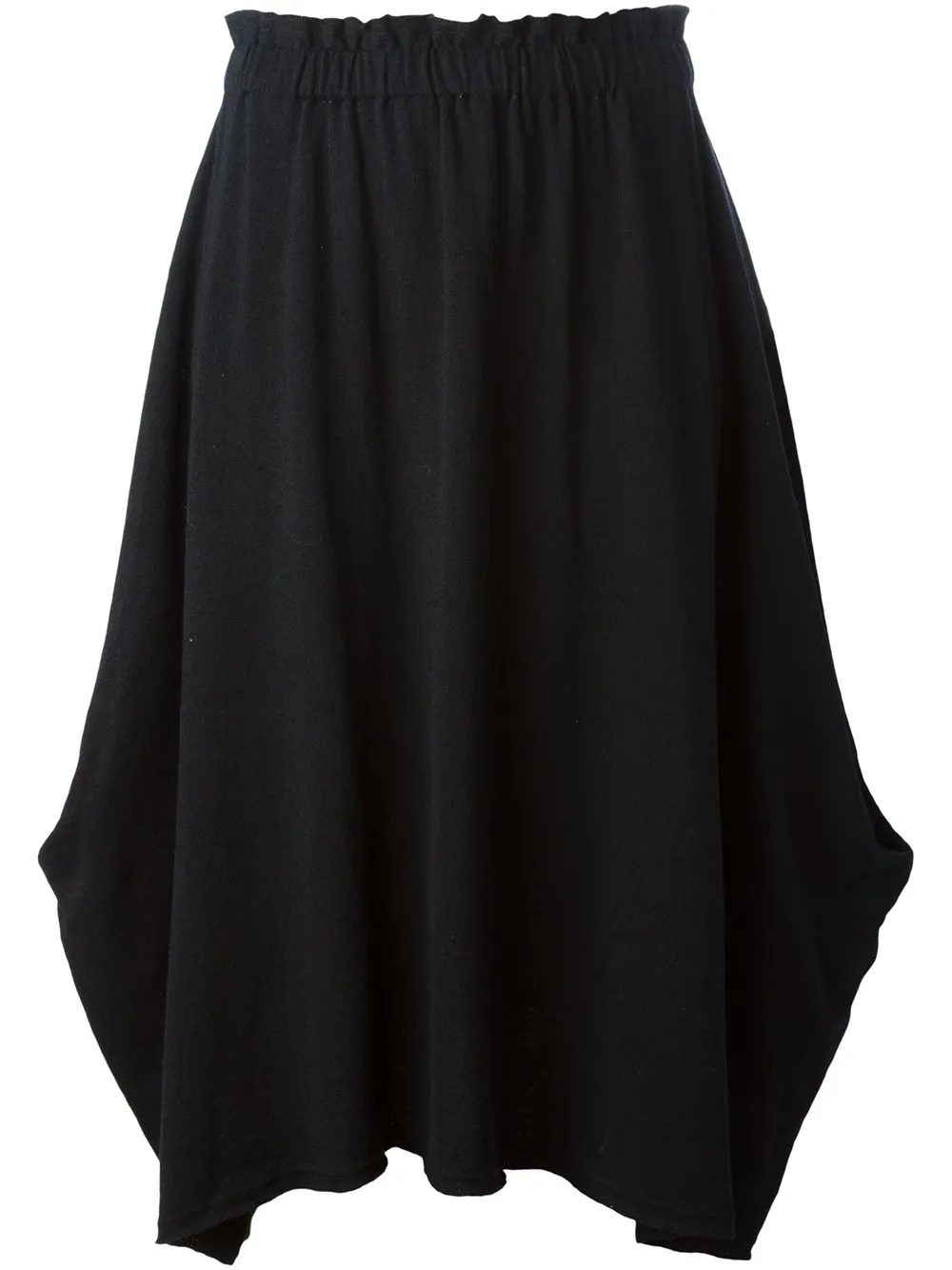 COMME DES GARÇONS ELASTICATED WAISTBAND ASYMMETRIC SKIRT
