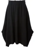 Comme Des Garçons elasticated waistband asymmetric skirt - Black