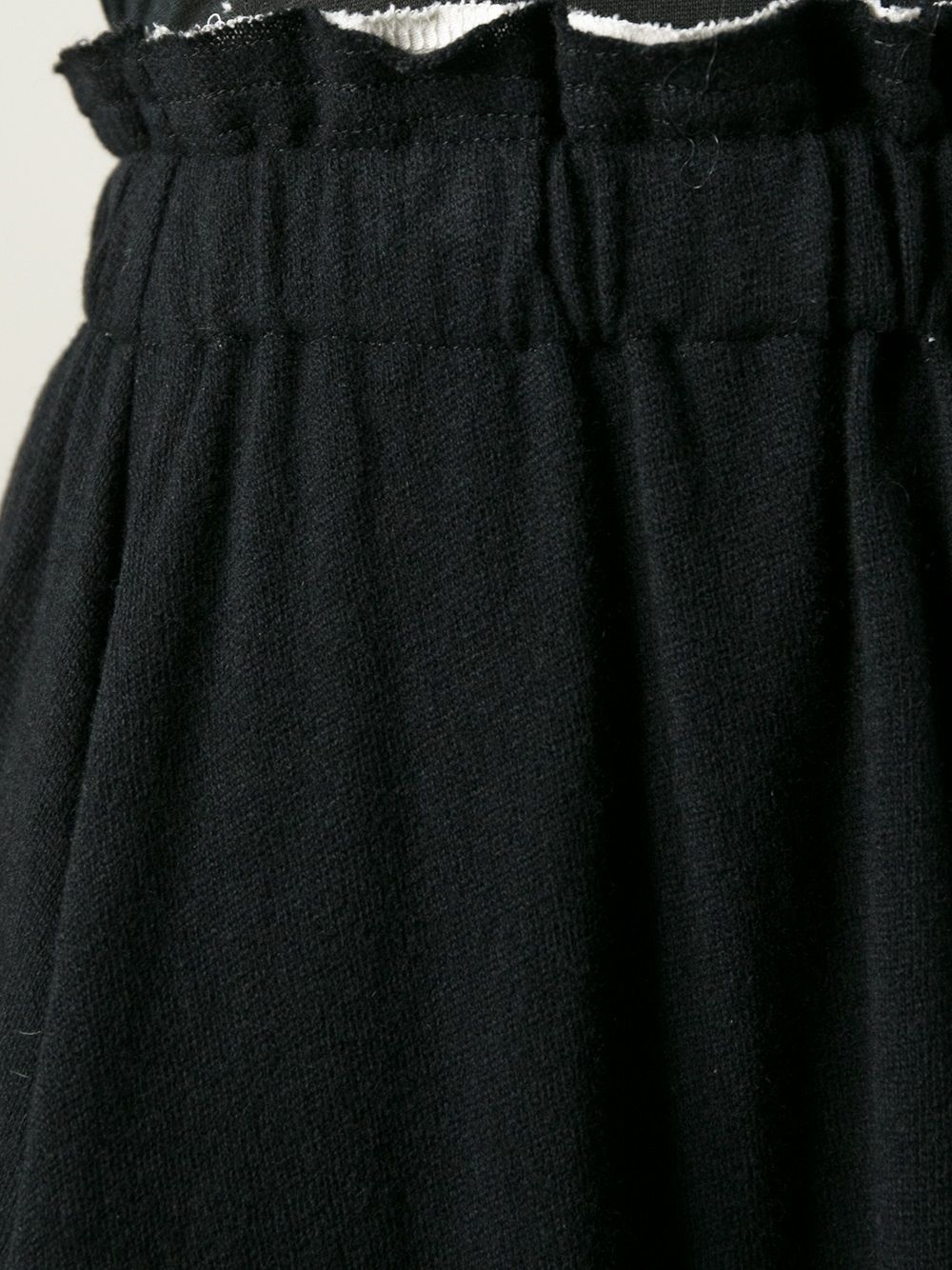 Shop Comme Des Garçons Elasticated Waistband Asymmetric Skirt