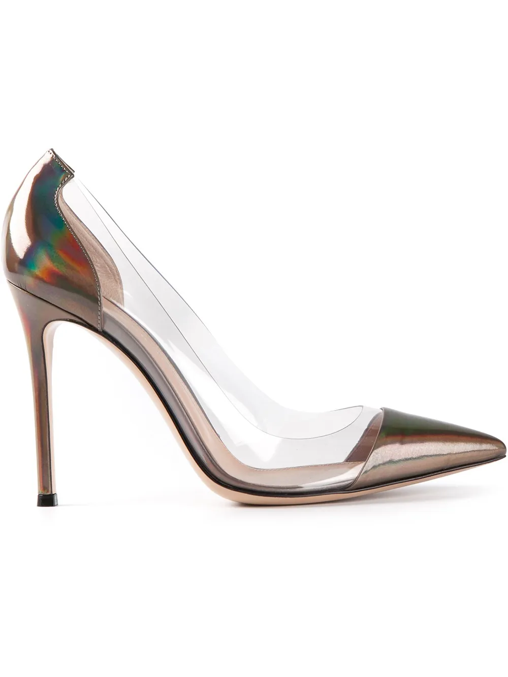 Gianvito Rossi 'Plexi' pumps - Metallic