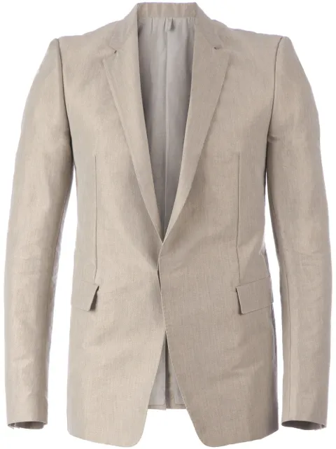 Deepti concealed button fastening classic blazer