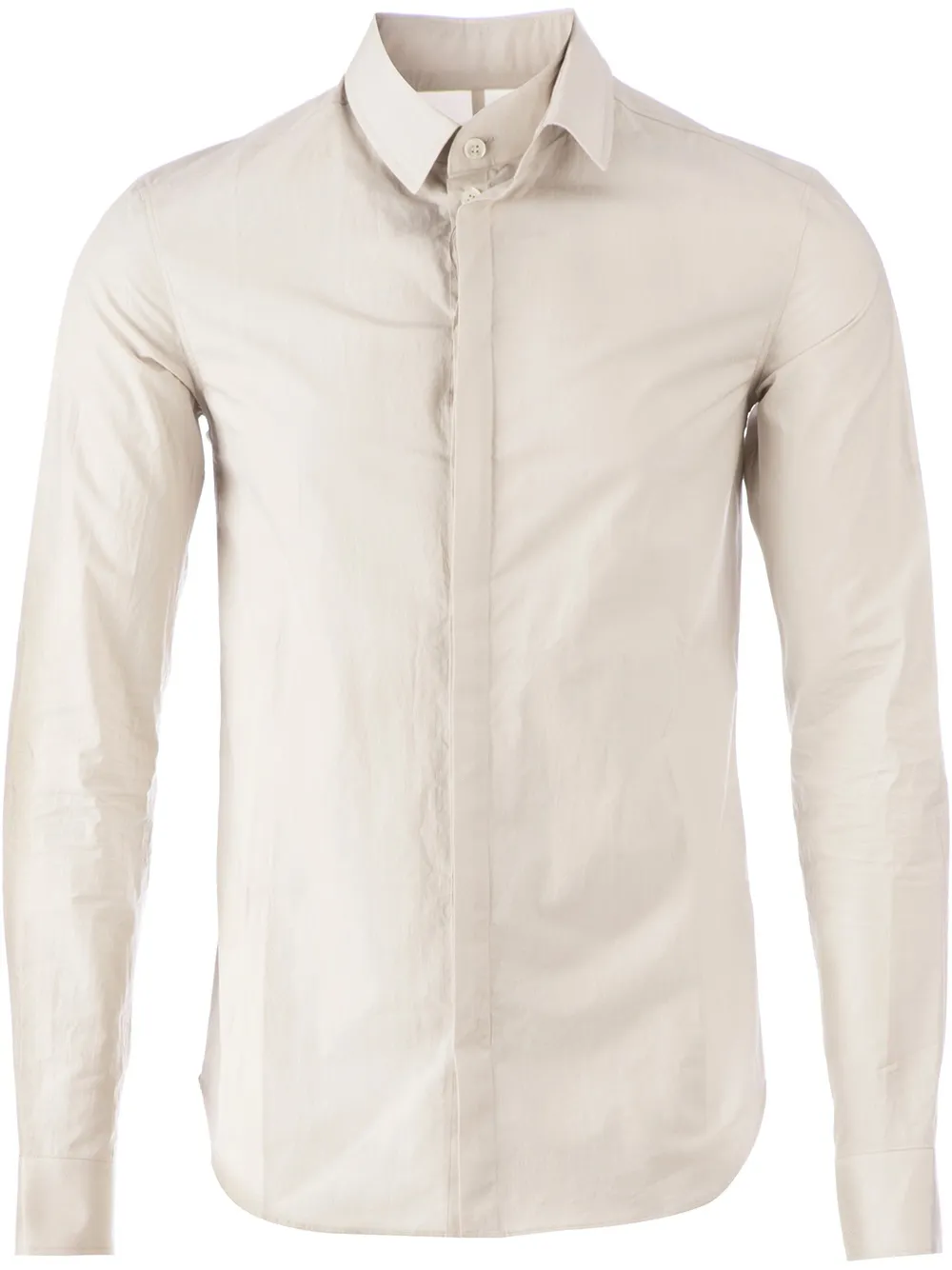 Deepti concealed button fastening slim fit shirt | Grey | Image 1