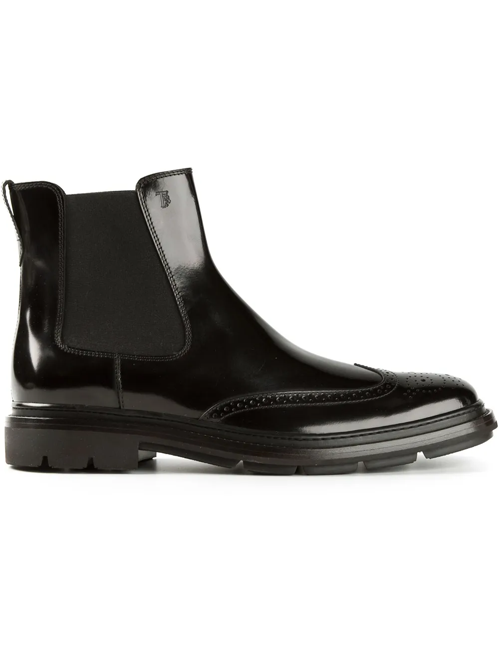 Tod's brogue detailing Chelsea boots | negro | Image 1