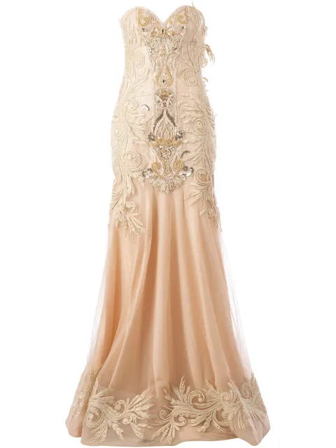 Georges Mak 'Meryl' embroidered strapless dress