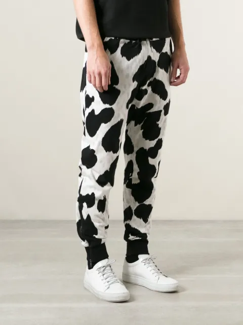 moschino tape cuffed track pants