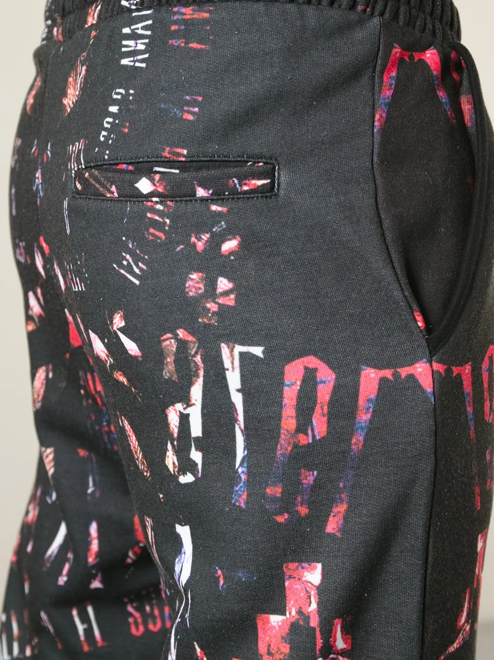 COUNTY OF MILAN printed track pants Zwart