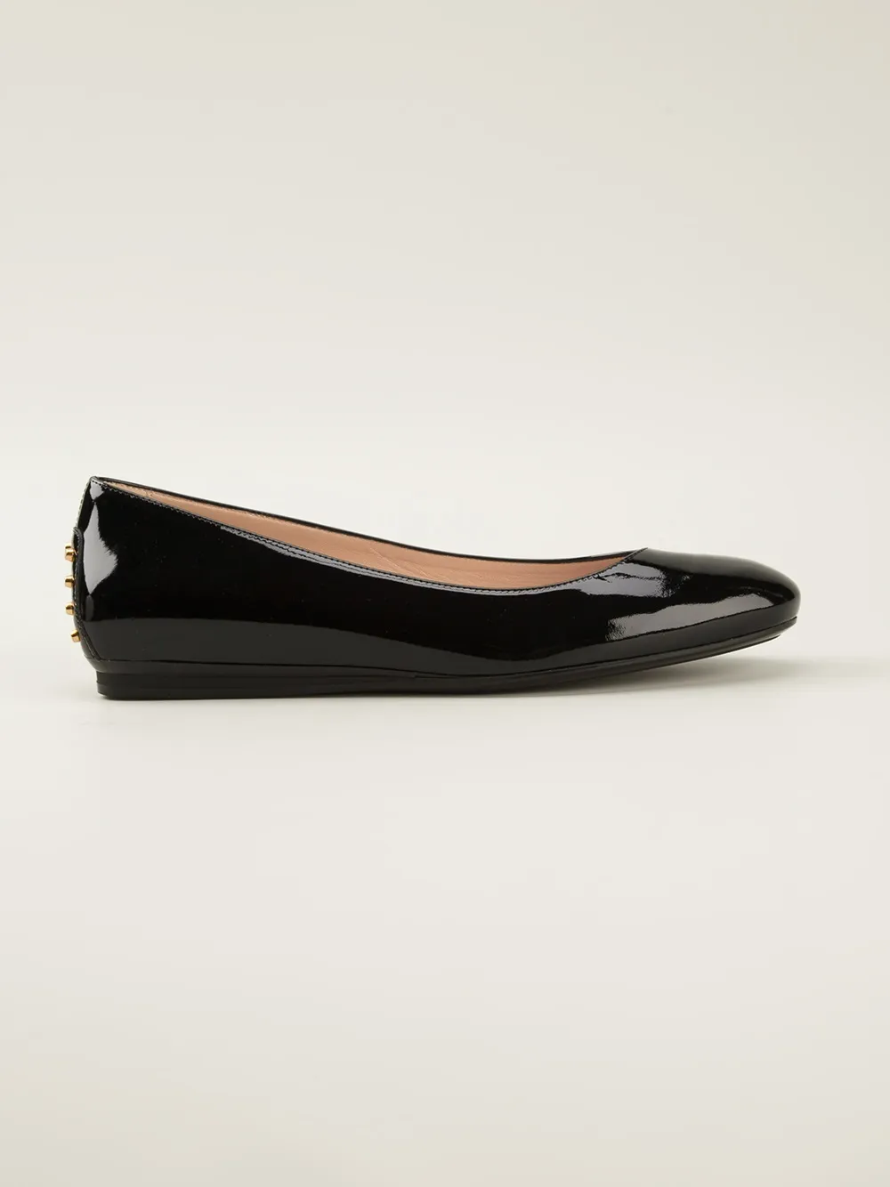 Tod's stud detail ballerinas Zwart