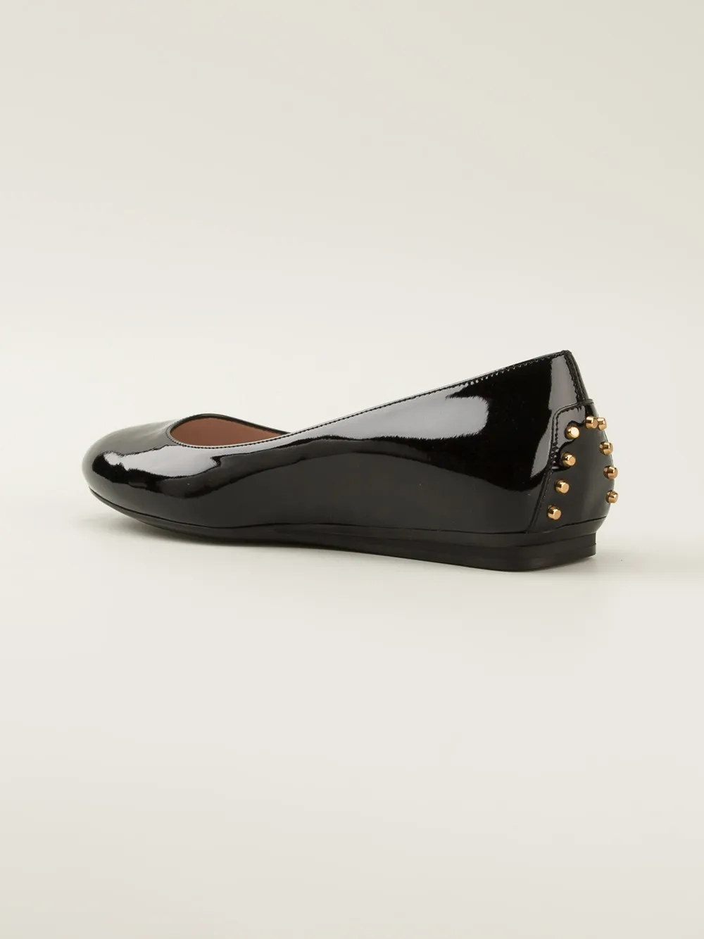 Tod's stud detail ballerinas Zwart