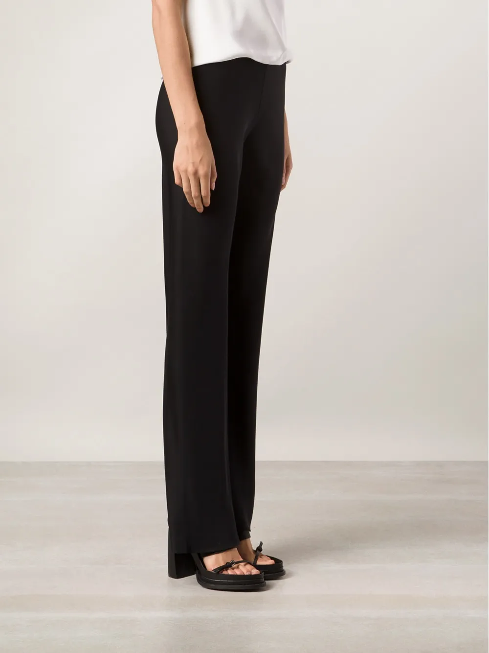 Peter Cohen straight trousers Zwart