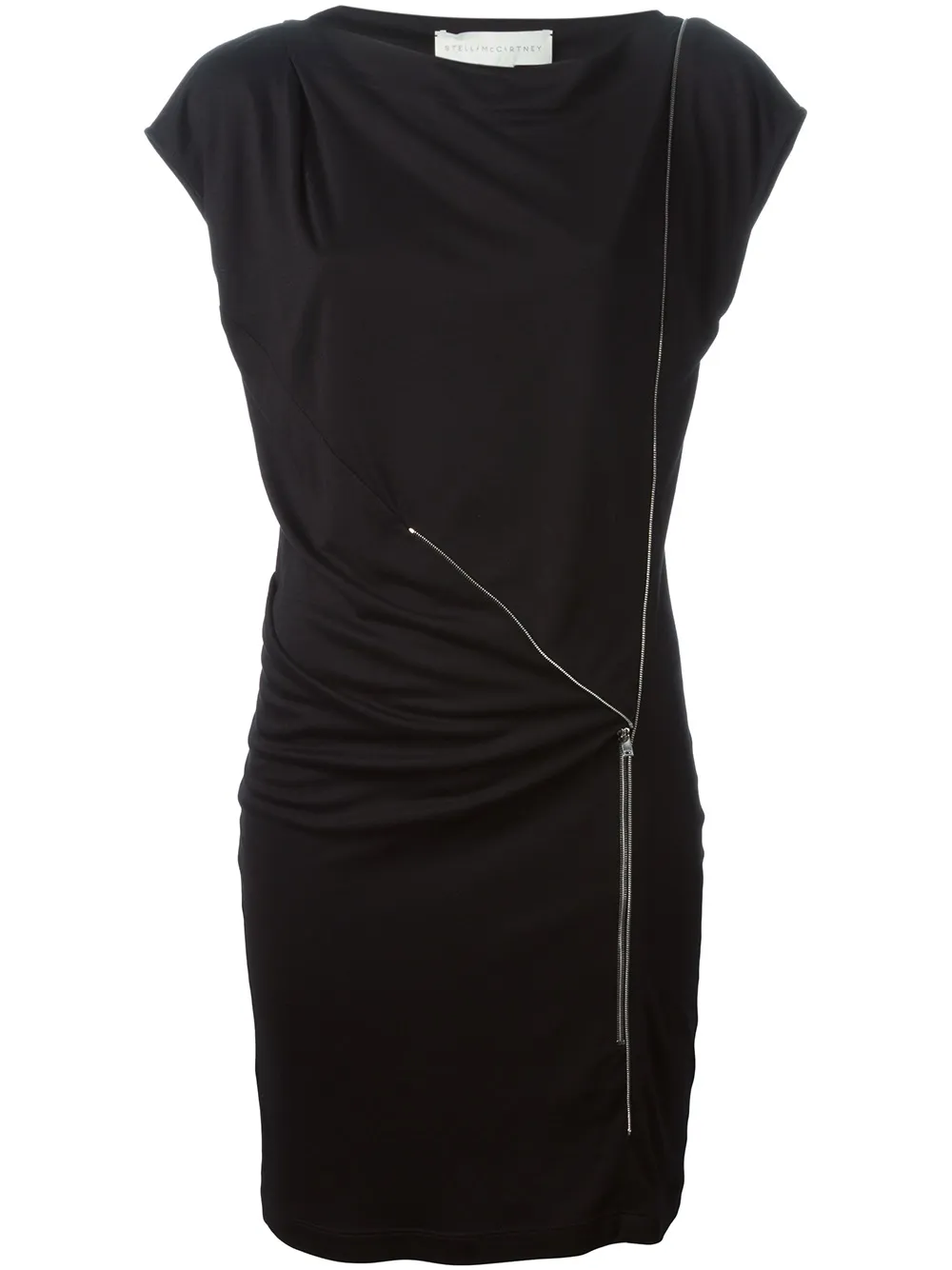 Stella McCartney zip detail dress Zwart