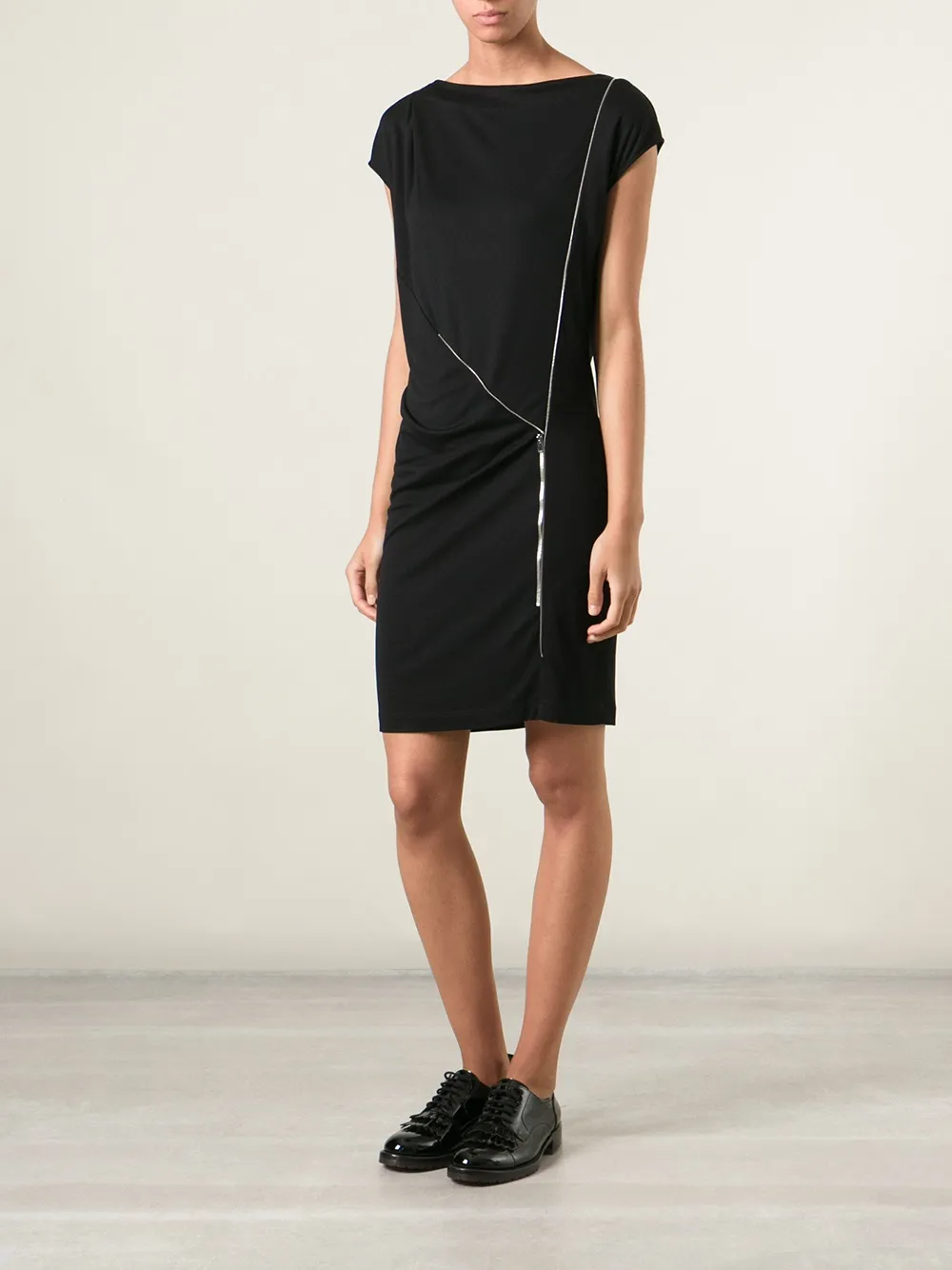 Stella McCartney zip detail dress - Zwart