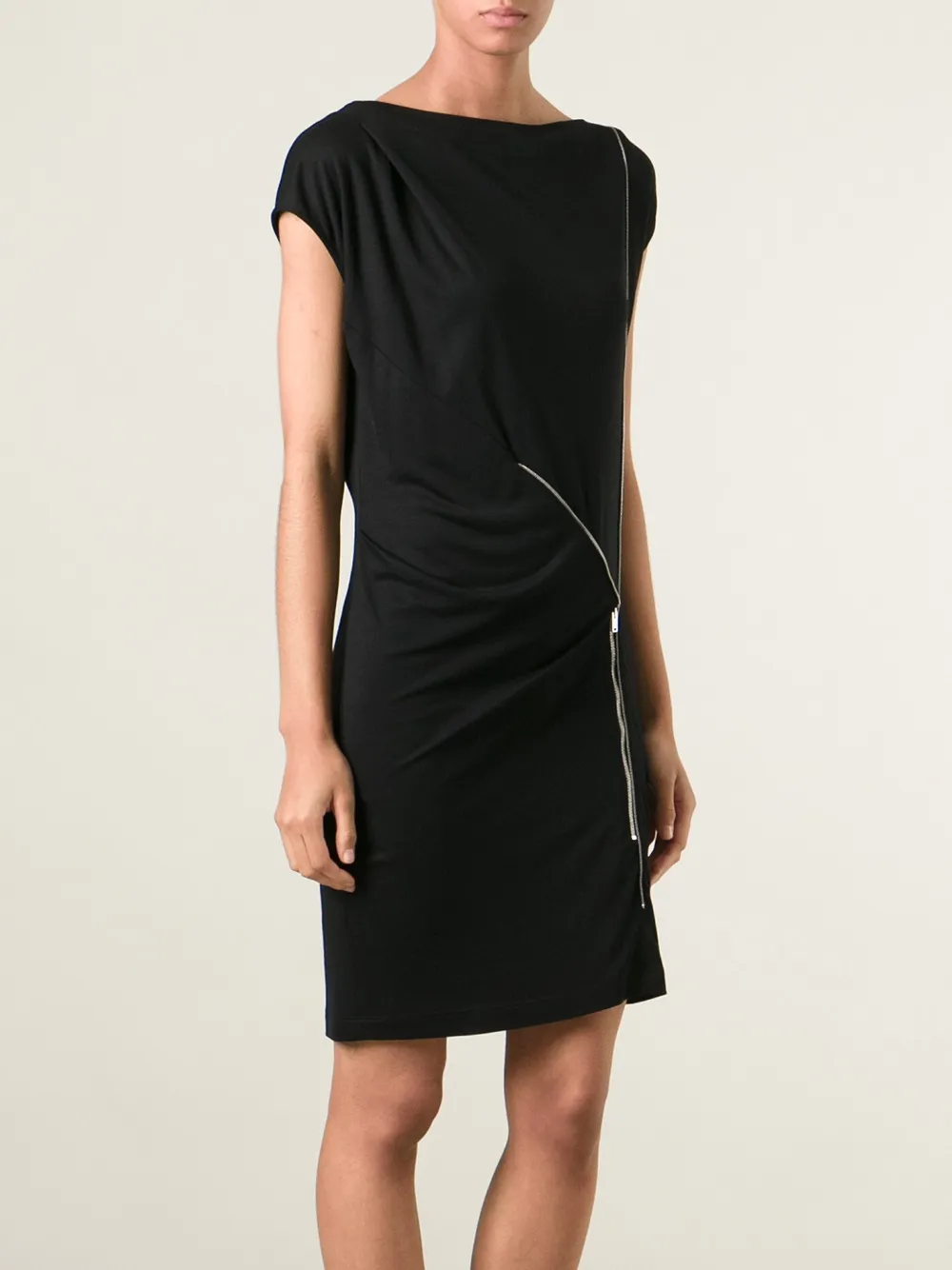 Stella McCartney zip detail dress Zwart