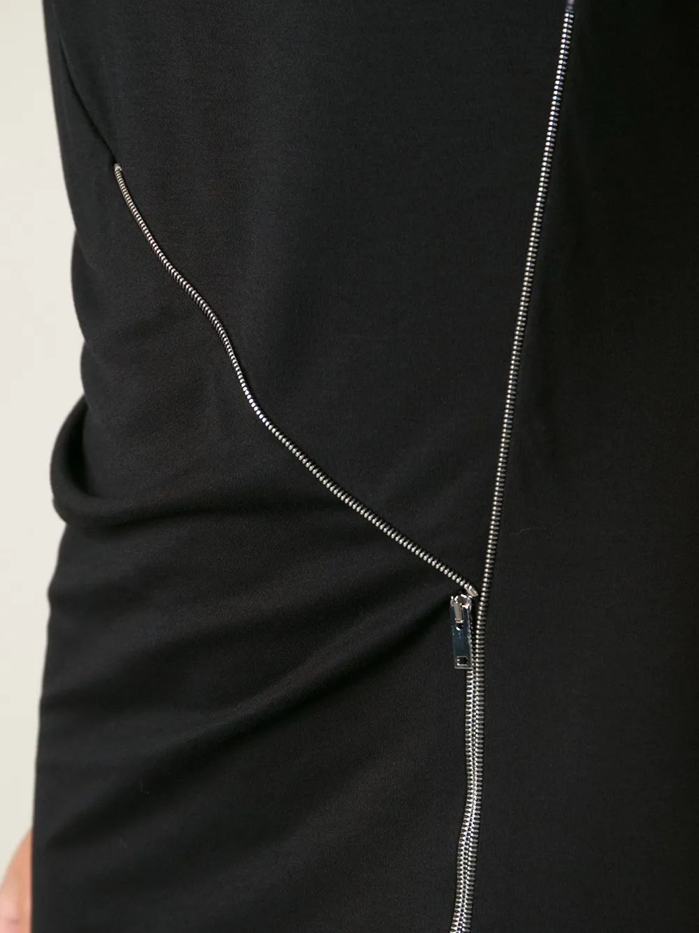 Stella McCartney zip detail dress Zwart