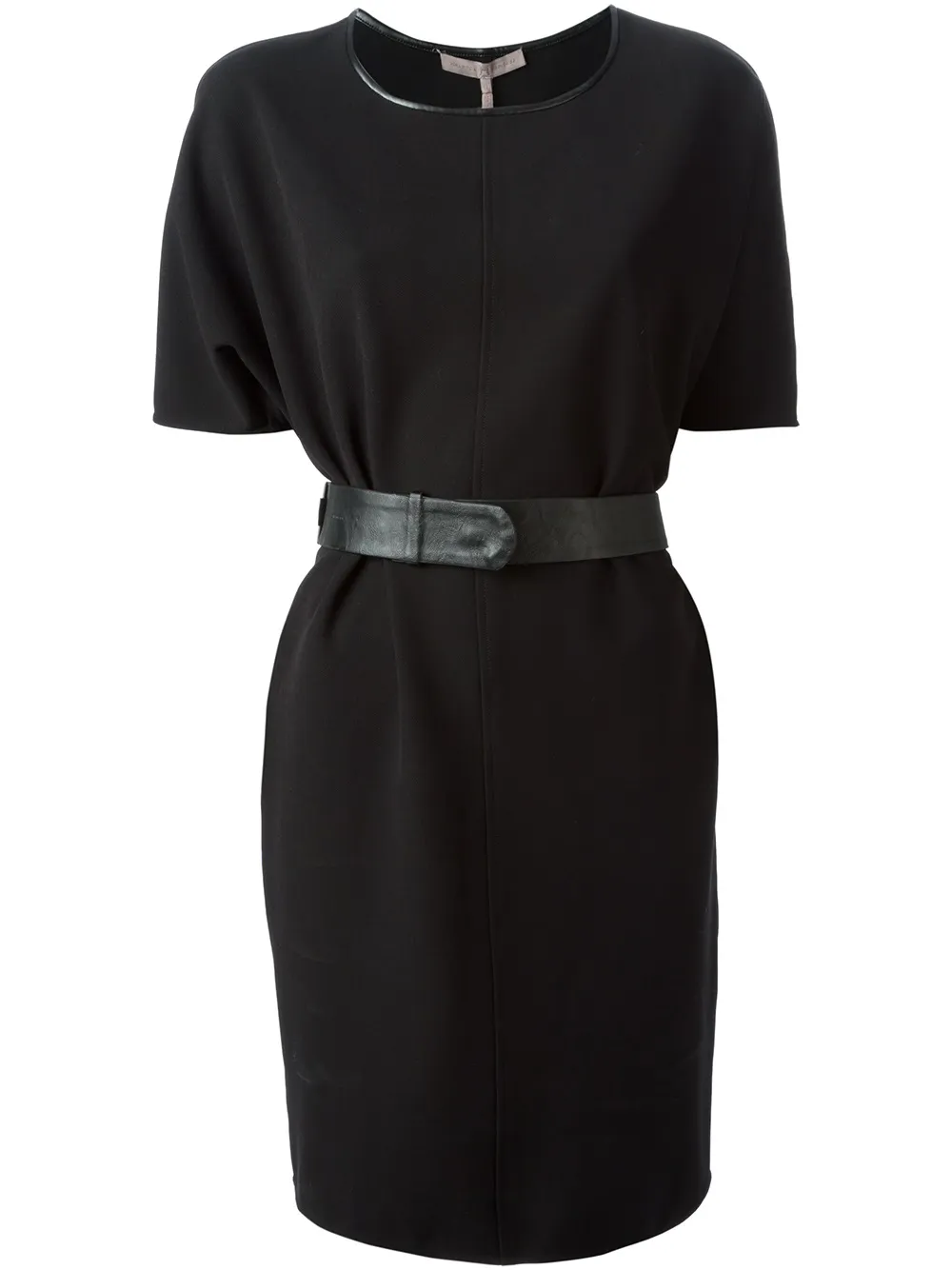 halston mina belted cotton dress