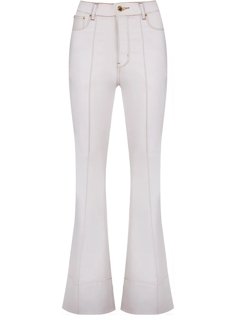 high waist flared jeans