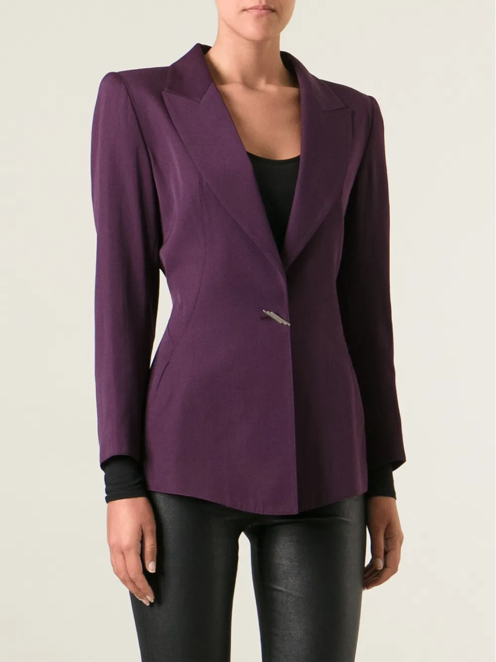 claude montana vintage 针饰造型扣西装式外套