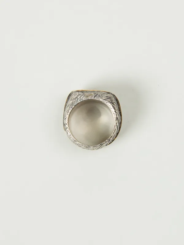 Tobias Wistisen Bronze Square Ring | Metallic | FARFETCH AE