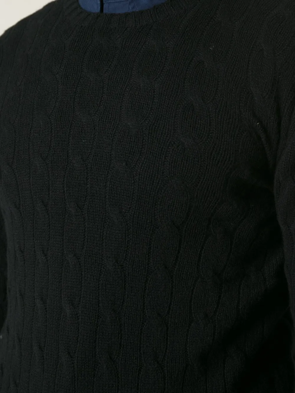 Polo Ralph Lauren cable knit jumper Zwart