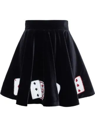 tan embroidered skirt