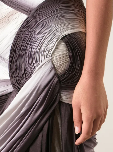 Mikael D Gradient Draped Strapless Dress - Farfetch