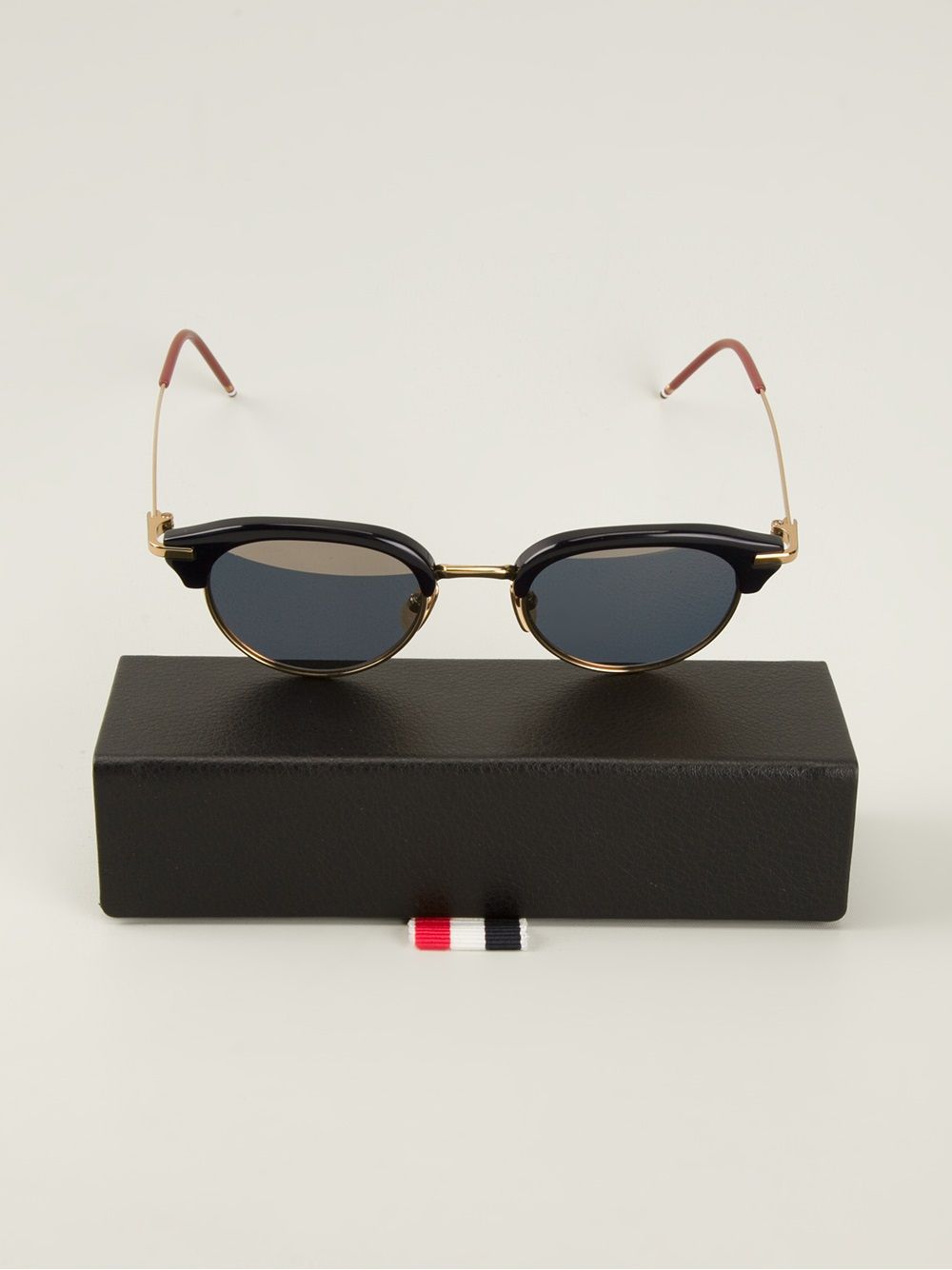 фото Thom browne eyewear солнцезащитные очки в круглой оправе