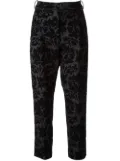 Golden Goose baroque devoré pattern trousers - Black