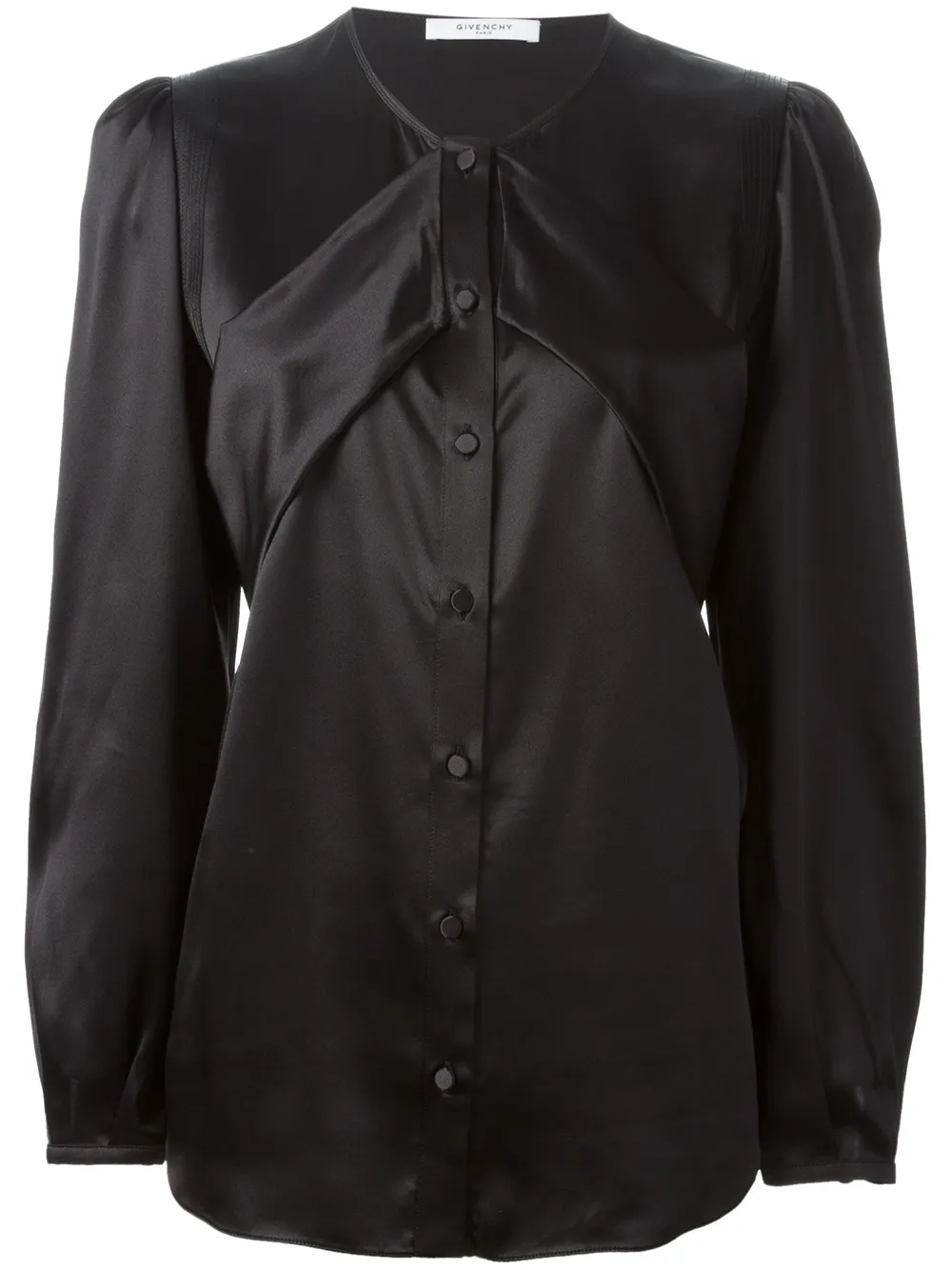Givenchy pleat detail blouse - Black