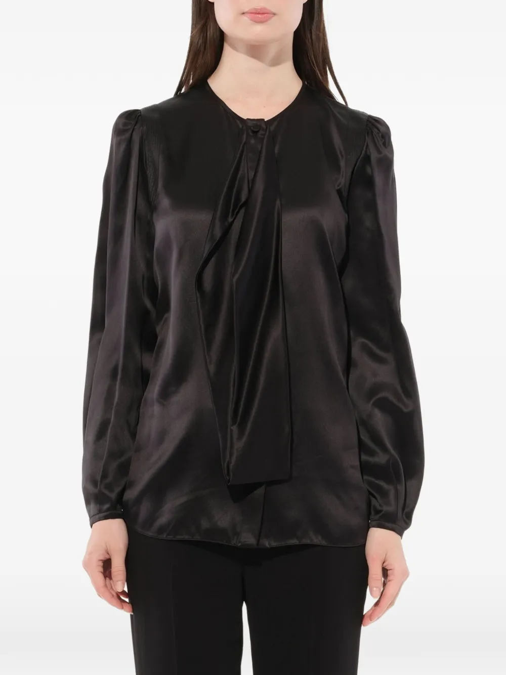 Givenchy pleat detail blouse - Nero