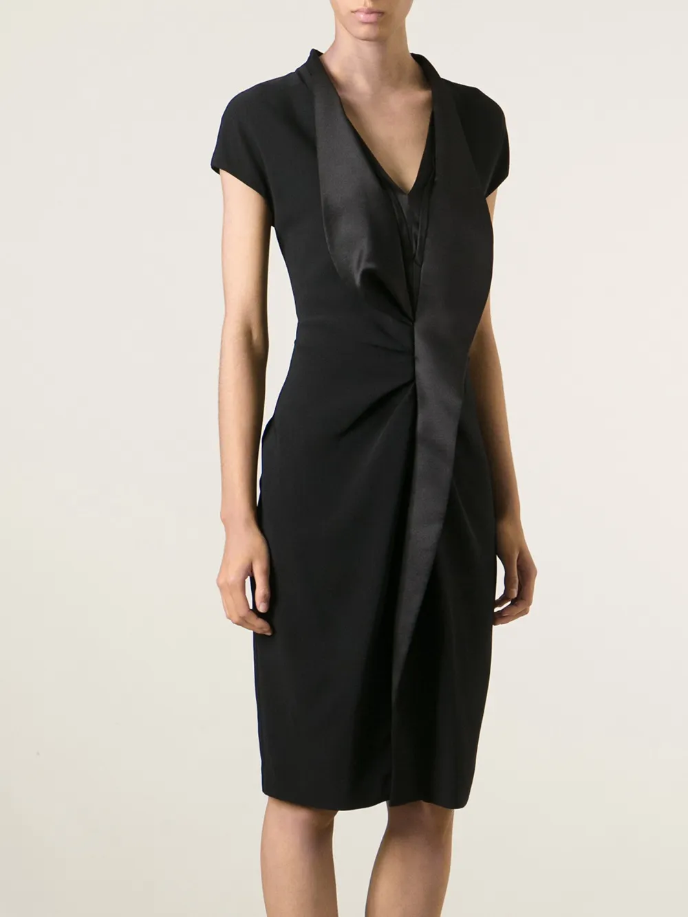 Givenchy gathered layered dress Zwart