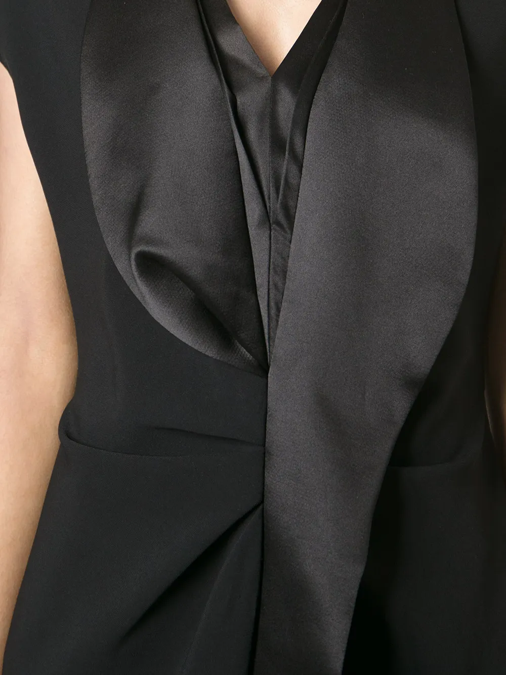 Givenchy gathered layered dress Zwart