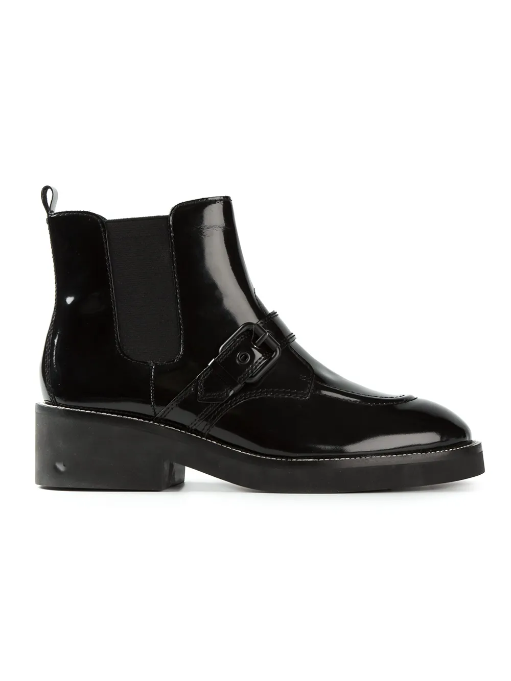 Ash 'Norton' buckled ankle boots Zwart