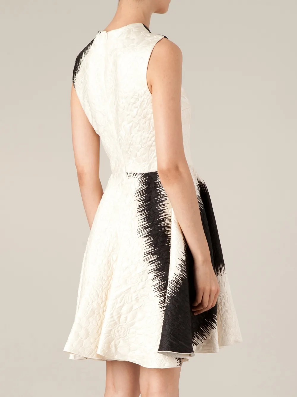 Giambattista Valli Printed Flared Dress In White