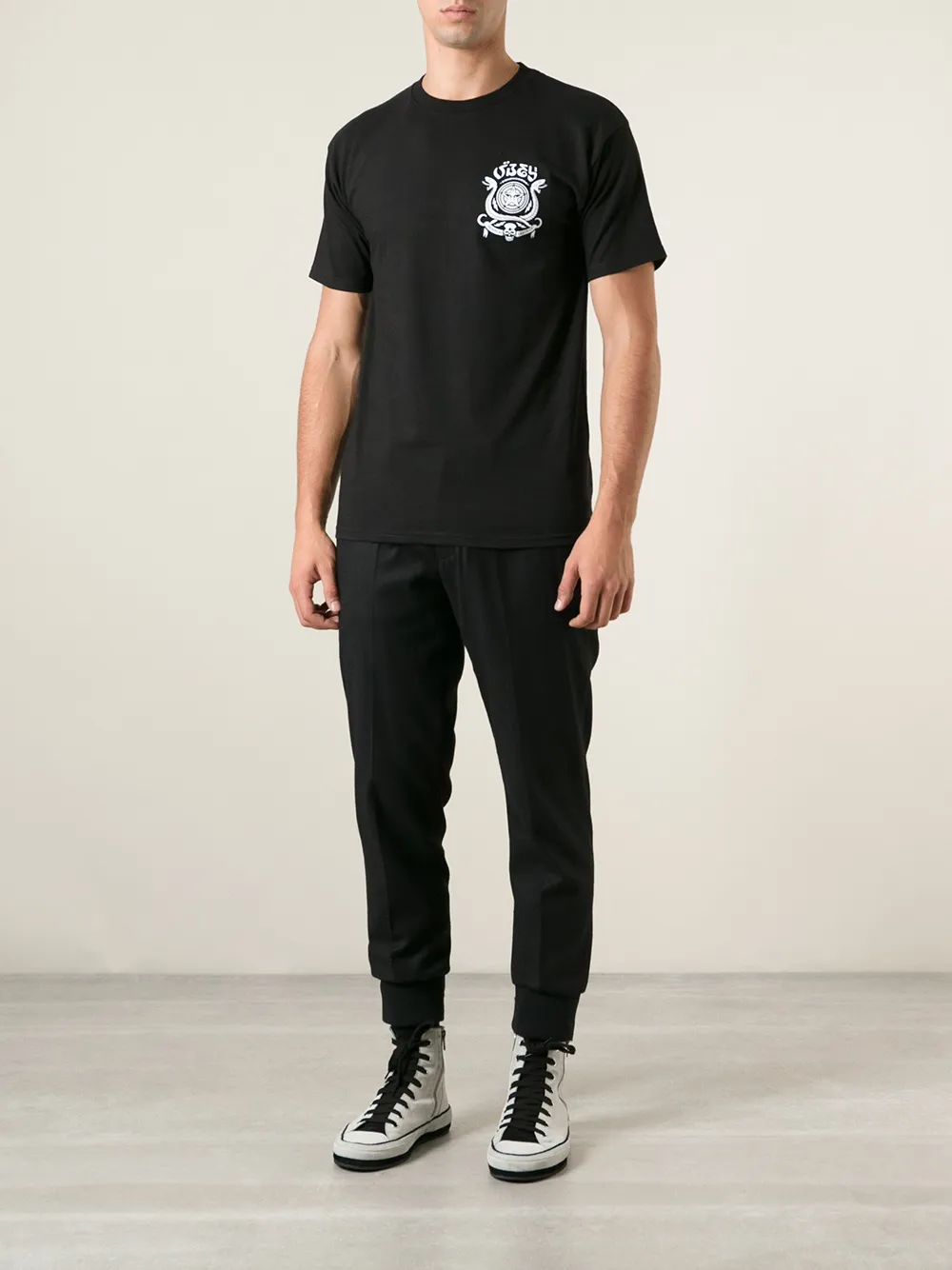 Obey 'Serpientes' basic T-shirt - Zwart