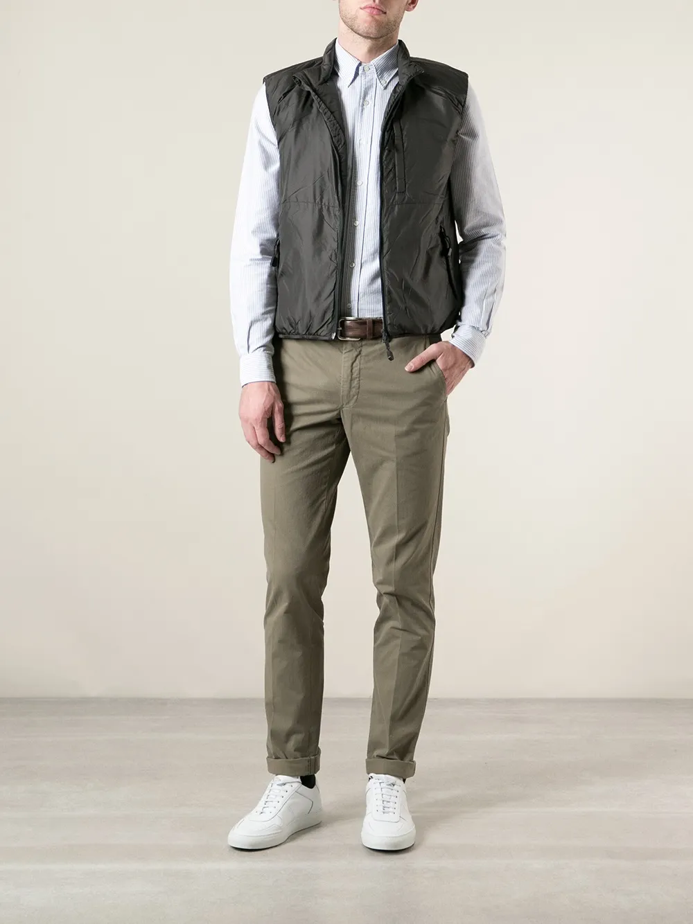 ASPESI 'Jil' gilet Grijs