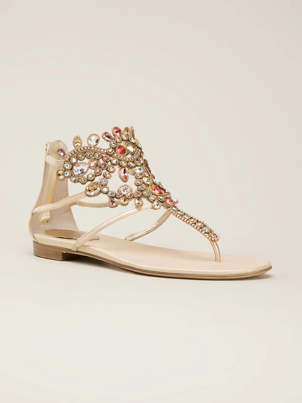 RenÃ© Caovilla Crystal Embellished Sandals - Farfetch