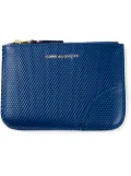 Comme Des Garçons Wallet textured leather purse - Blue