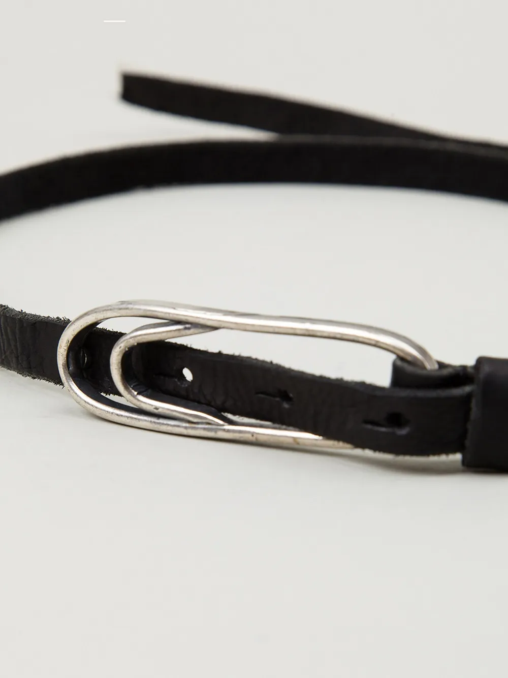 Goti Loop Buckle Belt In Black