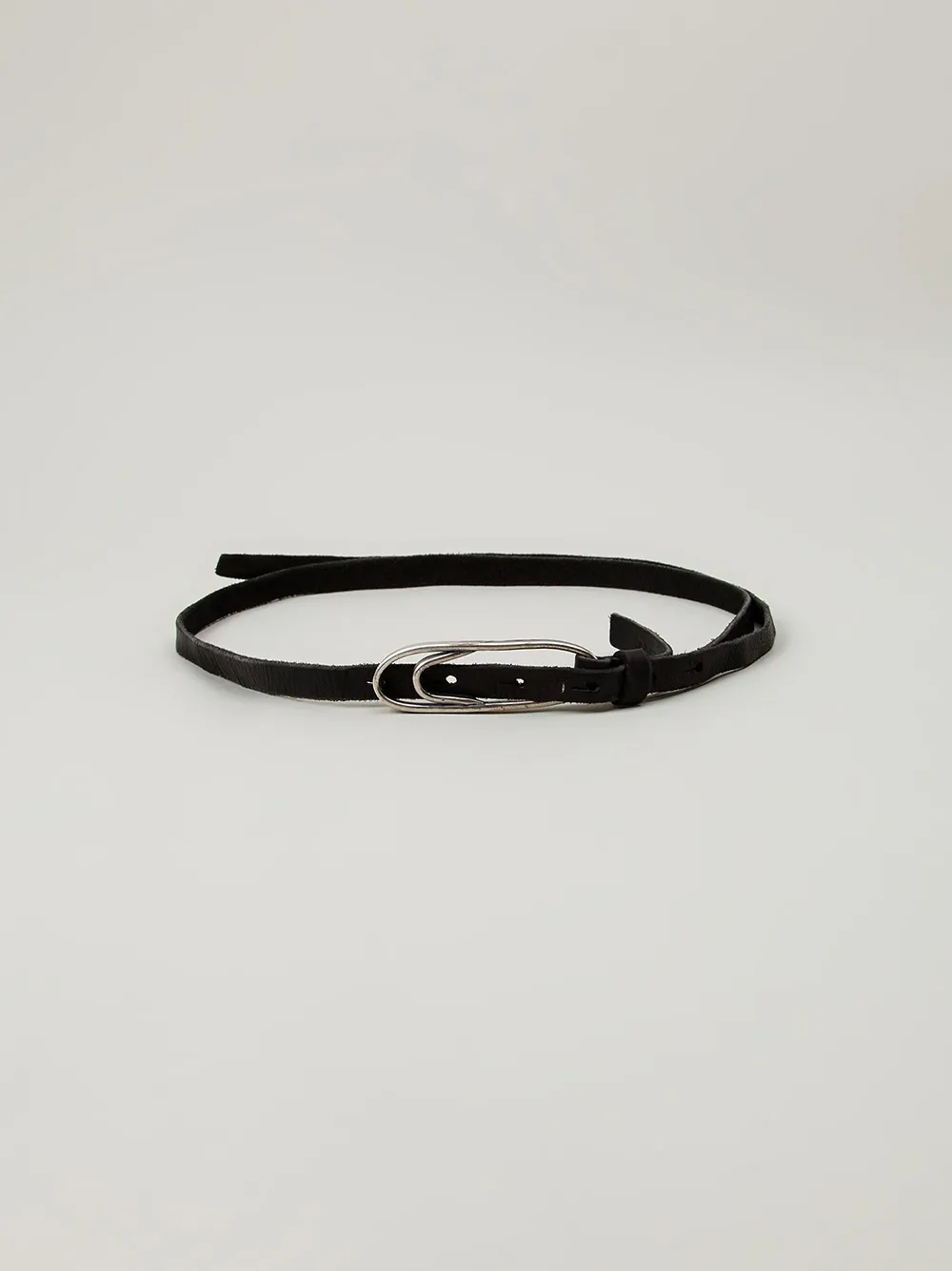Goti Loop Buckle Belt In Black