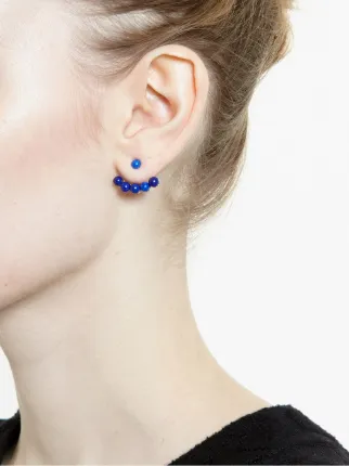 Yvonne Léon 18kt Yellow Gold And Lapis Lazuli Stud Earring Farfetch Yvonne Léon 18kt Yellow Gold And Lapis Lazuli Stud Earring
