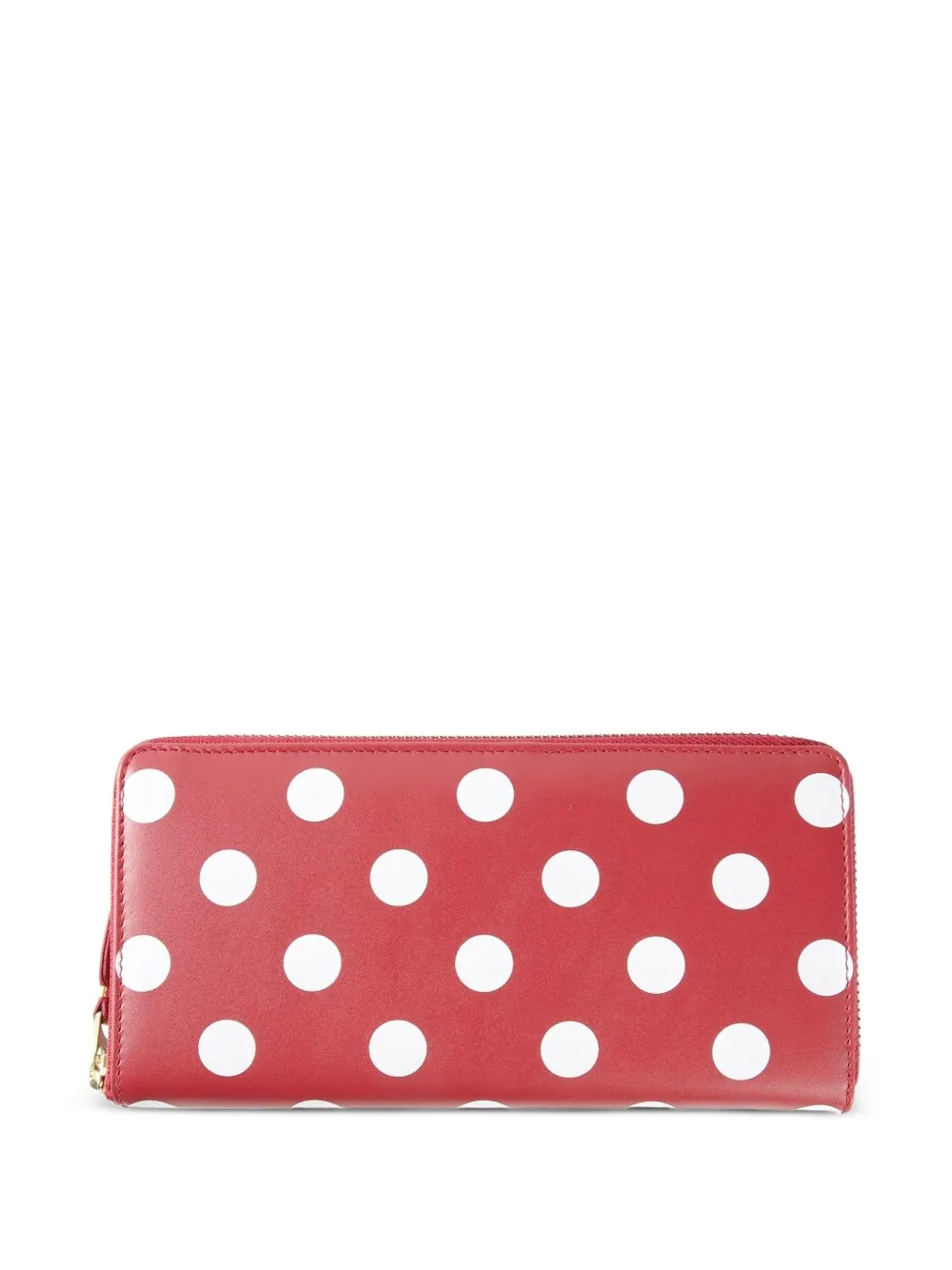 Comme Des Garçons Wallet polka dot long wallet - Rosso