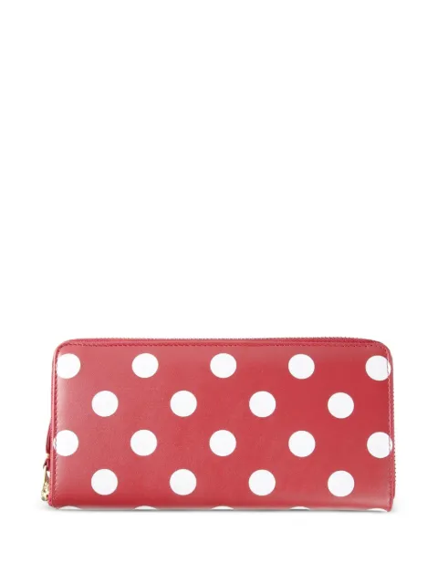 Comme Des Garçons Wallet polka dot long wallet