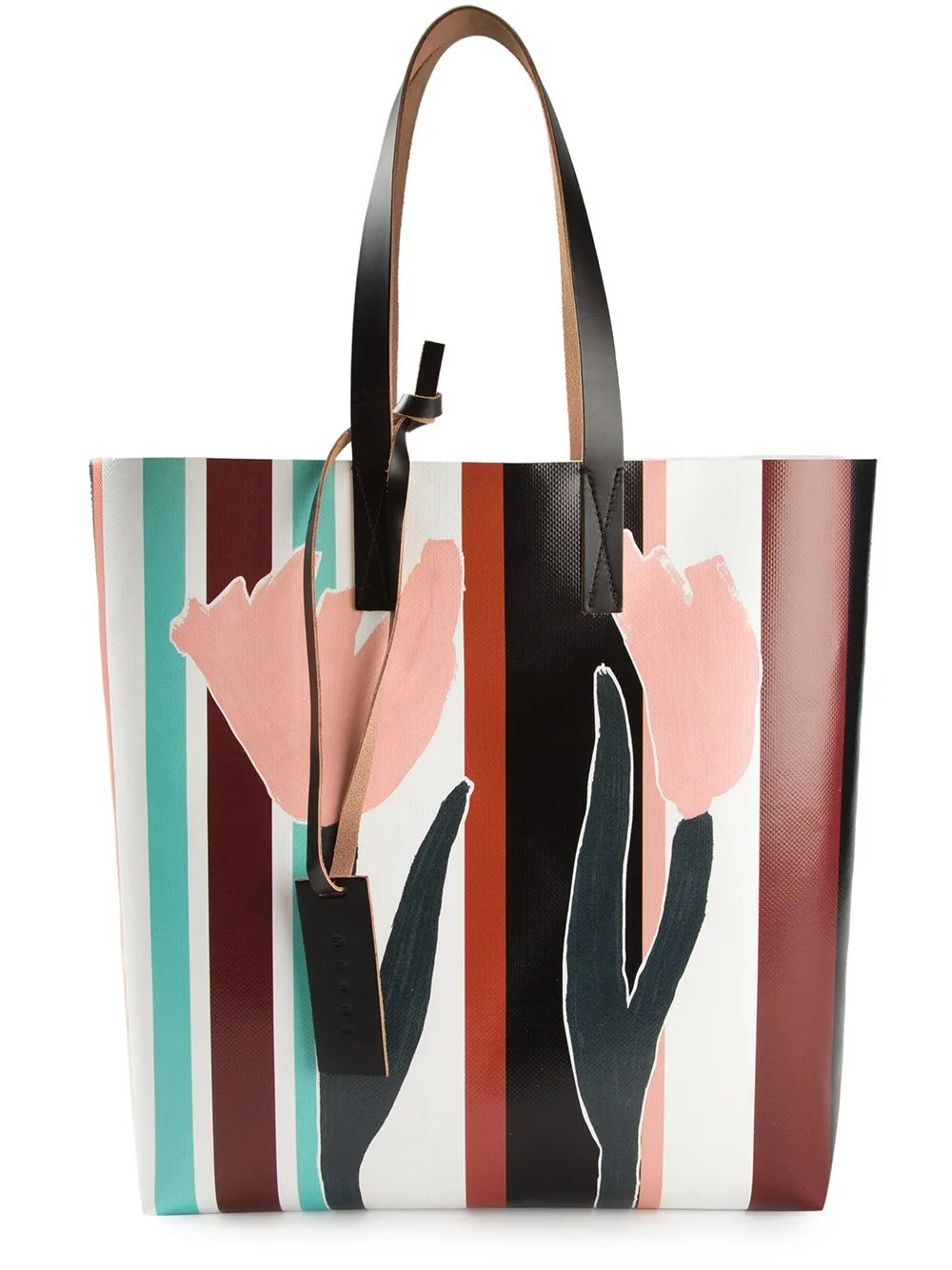 marni striped tote