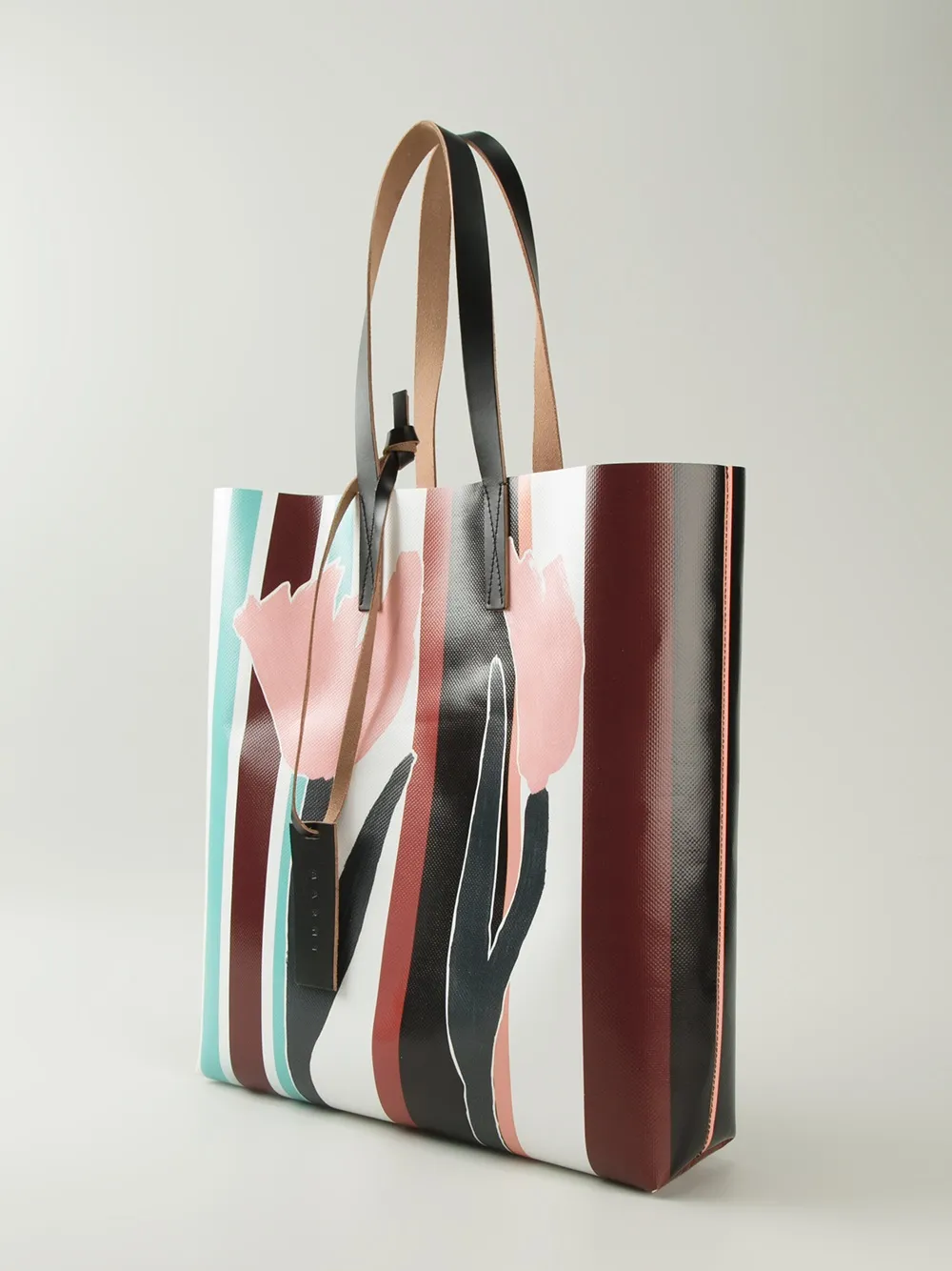 marni striped tote