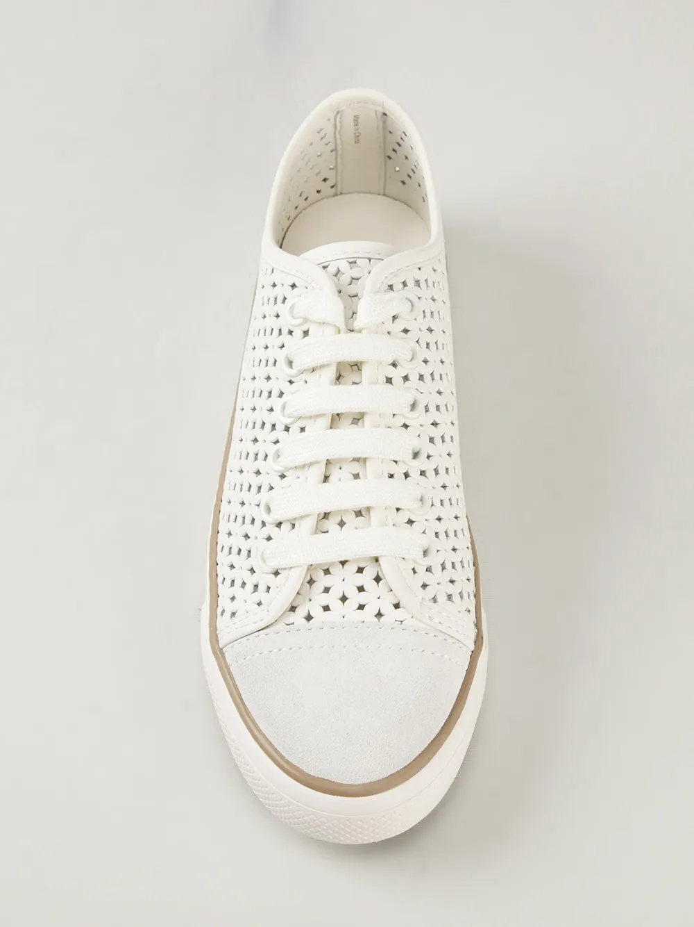 Tory Burch lace design low lace-up sneakers White