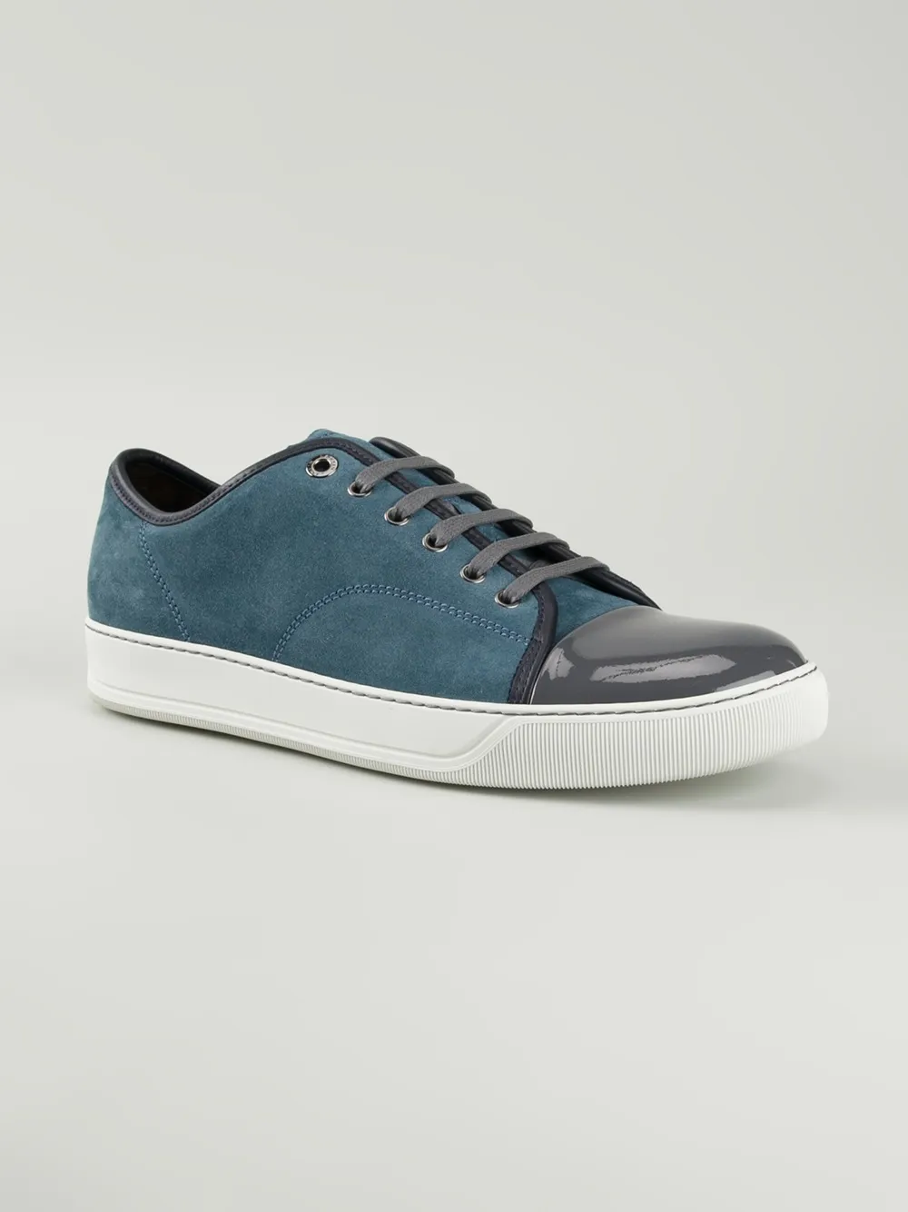 Lanvin contrasted toe cap sneakers Blue