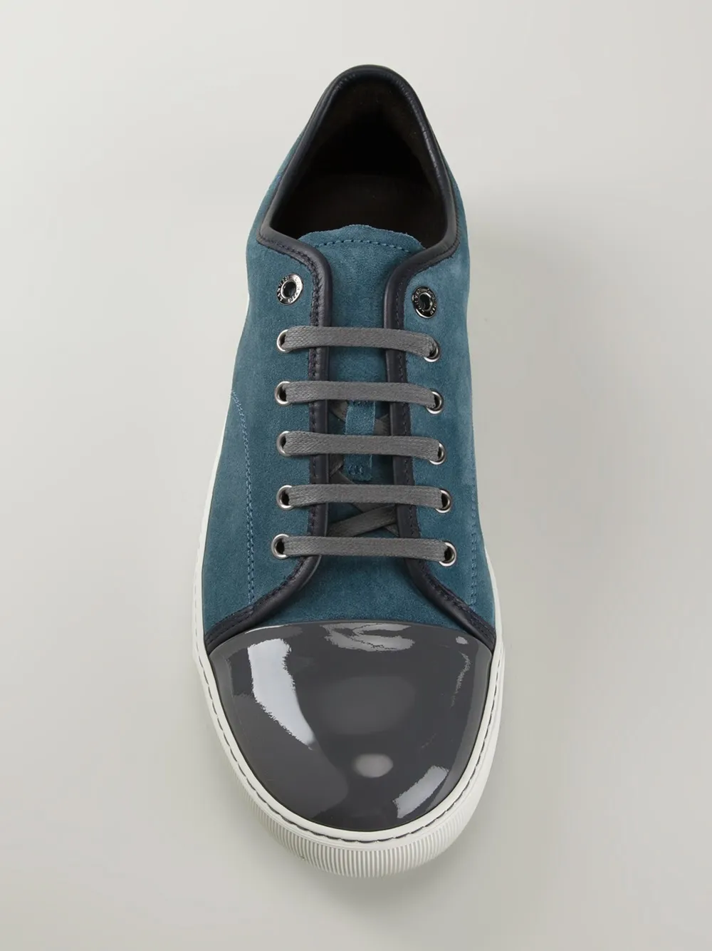Lanvin contrasted toe cap sneakers Blue