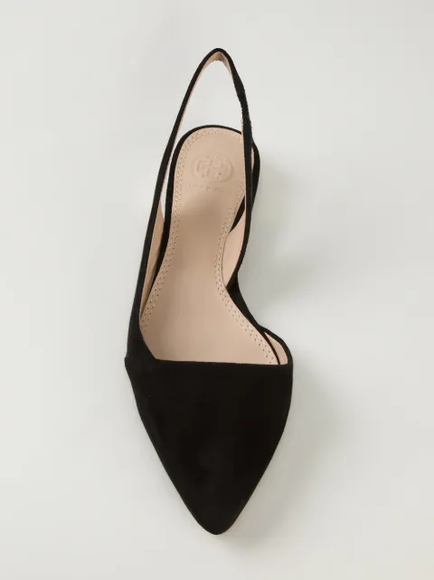 tory burch red pumps