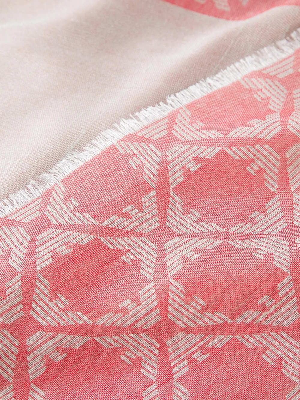 Emporio Armani woven logo scarf Rood